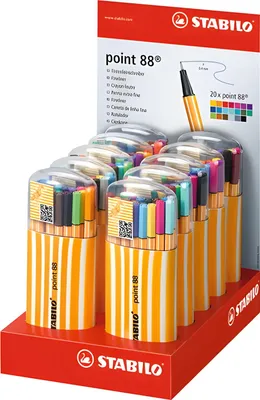 Produktbild von STABILO point 88 Zebrui 10er Display