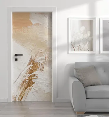 Produktbild von Türtapete Türposter Türfolie selbstklebend Abstrakte bemalte Wand