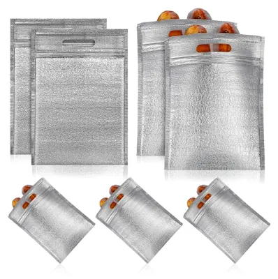 Produktbild von Isolierte Sandwichbeutel aus Aluminiumfolie, wiederverwendbar, leicht für Picknick und Camping