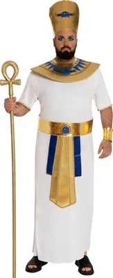 Produktbild von Pharao Kostüm Königsgewand Ägypten Antike Kulturelle Insignien Fasching Herren, Größe: 56 - 58 (XXL) Farbe: Weiß