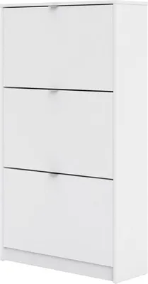 Produktbild von Shane Schuhschrank 3 Klapptüren 2R  weiss.