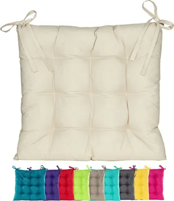 Produktbild von JACK Outdoor Stuhlkissen 38x38cm Lounge Kissen Auflage Wasserfest Sitzkissen Garten Lotus Effekt, Farbe:Sand