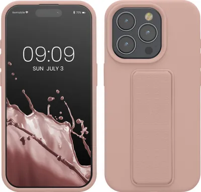 Kwnobile Hülle Für IPhone 15 Pro – Holz-Rückseite Mit TPU-Rahmen, Stoßfest, Dunkelbraun, Individuelles Holzmuster