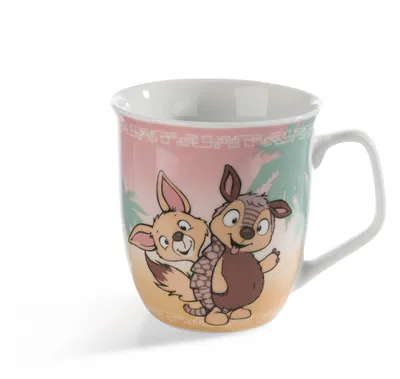 Produktbild von Nici 45268 Porzellantasse Wild Friends Ameisenbär Gürteltier Wüstenfuchs Kamel