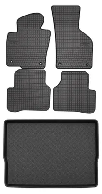 Obrázok produktu pre Gumové autokoberce SolidPRO + vaňa kufra pre: Volkswagen Passat B6 2005-2010 kombi 5 ks