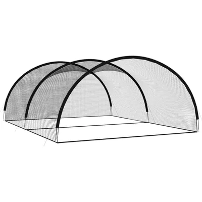 Zdjęcie produktu dla Siatka do treningu uderzeń w baseballu, czarna, 600x400x250 cm