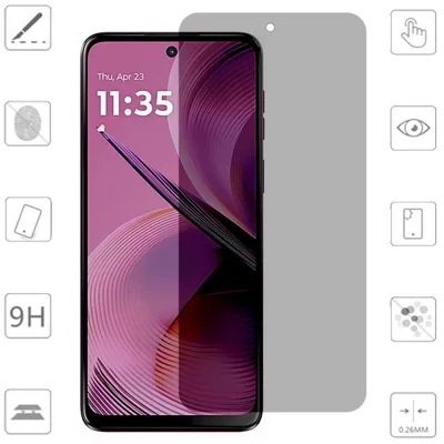 Obrázek produktu pro Pro Motorola Moto G56 5G 1x 2,5D 0,26mm Privacy 9H Tempered Glass Film