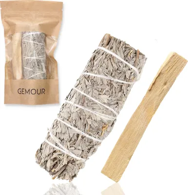 Produktbild von Palo Santo Holz Blauer Salbei Räucherset natürliches Räucherwerk Reinigung