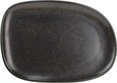 Produktbild von Ceres Assiette plate, longueur 330 mm, largeur 230 mm, noir réactif