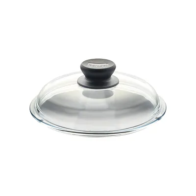 Image de Berndes Couvercle bombé en verre avec pommeau en plastique, verre, transparent, Ø 20 cm, 004420