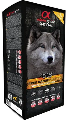 Produktbild von alpha spirit Dog Complete Soft Food Freiland-Geflügel 9kg