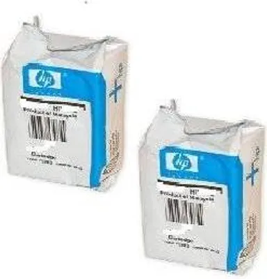Two HP ink cartridges in their packaging, presented against a white background.