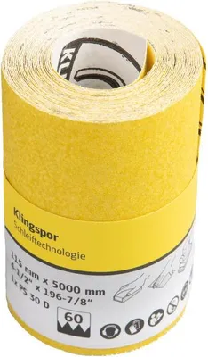 Produktbild von Klingspor PS 30 D Schleifrolle, 115 x 5000 mm, Korn 60 – Schleifpapier 280588