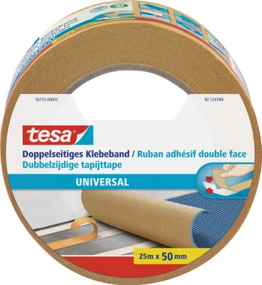 Productafbeelding van tesa® 56172-00003-11 Tweezijdig plakband, universeel, 50 mm x 25 m