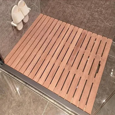 Productafbeelding van Houten Badmat van Bamboe met Antislip
