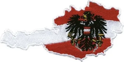 Produktbild von Aufnäher - Österreich - Wien - 00332 -  Gr. ca.  10,5 x 5 cm