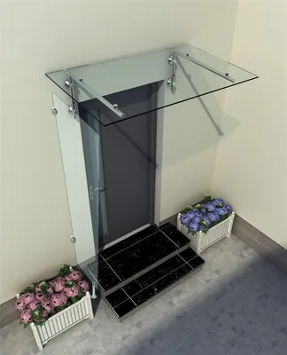 Produktbild von Glaszentrum Hagen 80x200x60 cm Seitenteil für Vordächer Klarglas