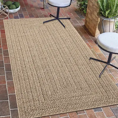 Produktbild von Moderner In- und Outdoorteppich im Jute-Look Größe - 80 x 150 cm