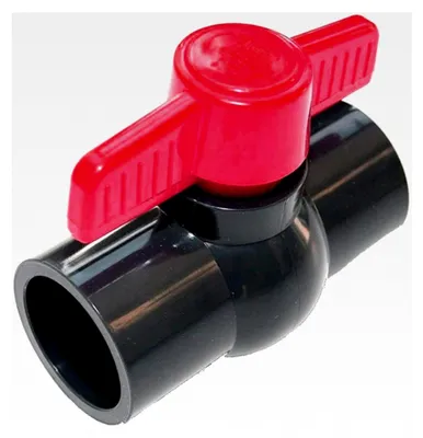 Produktbild von PVC-U Kugelhahn 50mm Absperrhahn aus PVC-U DN50 mit 2 Klebemuffen für 50mm Rohrleitungen