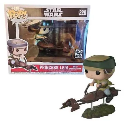 Immagine prodotto di POP! Star Wars: Luke/Leia in Speederbike (Inseguimento)