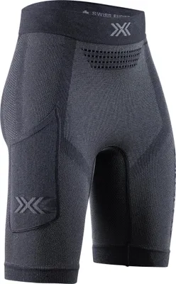 Produktbild von X-BIONIC Damen Xceed Run Kurze Tights – Hochleistungs-Lauftights mit HygroDiffuser & VectorSphere Technologie – Thermoregulation & Feuchtigkeitsableitung für höchsten Komfort - Schwarz/Grau, XS