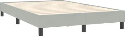 Produktbild von vidaXL Bettgestell ohne Matratze Hellgrau 120x210 cm Samt