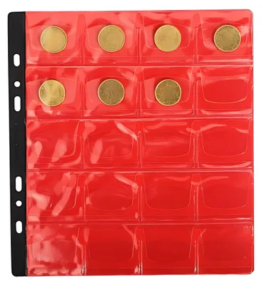 Produktbild von EXACOMPTA Münzhüllen 20 Fächer à 40 x 40 mm 215 x 237 mm