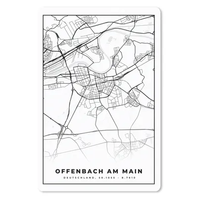 Produktbild von MuchoWow® Mauspad Mousepad Karte - Offenbach am Main - Karte - Stadtplan 18x27 cm - Mousepads - Maus Mat - Pad - Mausunterlage