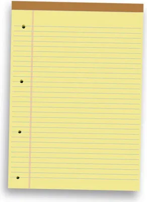 Zdjęcie produktu dla Pigna 0514394RM, Monochromatyczny, Żółty, A4, 50 ark., 80 g/m², Papier w linię