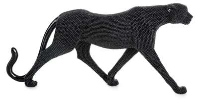 Zdjęcie produktu dla Figurka dekoracyjna puma ELDO 31X6X15 czarna+złota