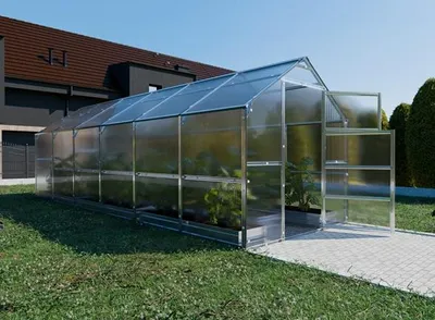 Gewächshaus KLASIKA BERNARD 2,35x6 m mit 6 mm Polycarbonat

