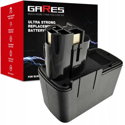 Produktbild von Gares Akkupack zum Zellentausch für Bosch GSRES-2 2607335072 GSBES-2 | 9,6 V 2 Ah Inny | Ersatz-Zellenpack für Werkzeugakkus | Profi-Qualität Gares®