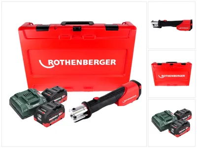 Obrázek produktu pro Rothenberger ROMAX 4000 CAS akumulátorový lis 18 V 34 kN + 2x akumulátor 10 Ah + nabíječka + kufr