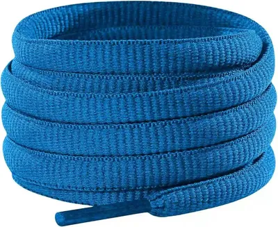 Ovale Schnürsenkel für Laufschuhe - Blau Azur - 130 cm