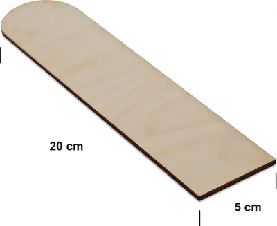 Produktbild von 10 x Holz Lesezeichen 200 x 50 x 3 mm zum Bemalen
