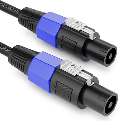 Produktbild von deleyCON 15m PA Lautsprecherkabel - Studio Qualität - aus reinem OFC Kupfer - Kabel für PA Lautsprecher 2-Polig 2x 2,5mm² (AWG13) 8,3mm - Metallverriegelung