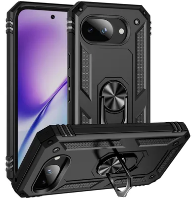 Immagine prodotto di Custodia protettiva Armor Shield per Google Pixel 10a, custodia ibrida ultra resistente, custodia protettiva per smartphone, colore nero