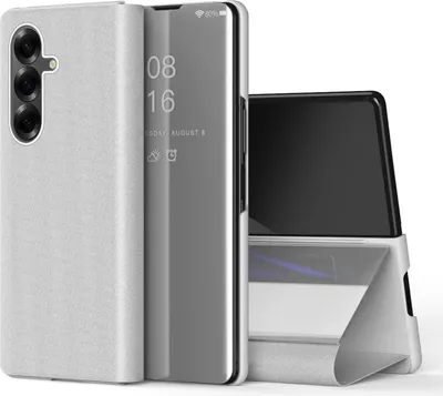 Immagine prodotto di Per Samsung Galaxy Z Fold7 5G vista specchio cellulare Smart Cover Wake UP funzione caso argento