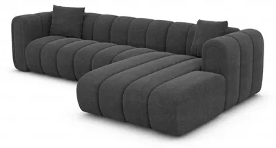 Produktbild von Ecksofa Almagro L-Form aus Stoff mit flexibler Ottomane und stabilen Armlehnen