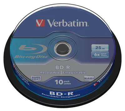 Immagine prodotto di Verbatim - 10 x BD-R - 25 GB 6x - Spindel