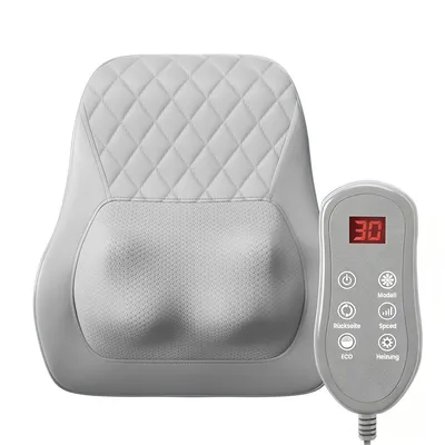 Produktbild von Nackenmassagegerät Shiatsu mit Heizfunktion, Rückenmassagegerät, Massagekissen Rücken Beine, 3 Stufen