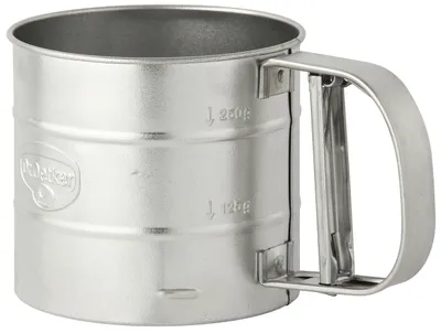 Meelzeef met één hand Ø10,5 cm, zilver, 350 g, 1 Stück