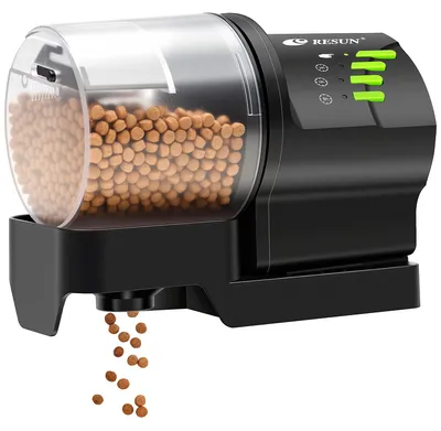 Obrázok produktu pre Automatický dávkovač krmiva pre ryby, vhodný pre akváriá, pre koi a iné ryby