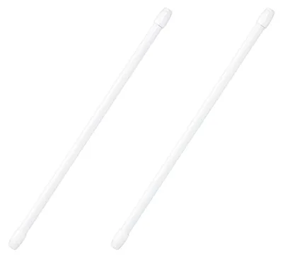 Ausziehbare Kunststoff-Gardinenstange 30-50 cm, selbstklebend