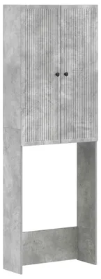 Imagen del producto de vidaXL Armario de baño EDE, gris hormigón, 66 x 25,5 x 190 cm, material de madera