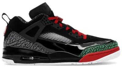 Immagine prodotto di Jordan Spizike Low, colore: nero, verde classico, bianco, rosso varsity - taglia EU 44