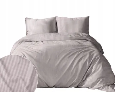 Obrázek produktu pro Detexpol Damaškové povlečení 180x200 pudrově růžové jednobarevné pruhy 1 cm Pure