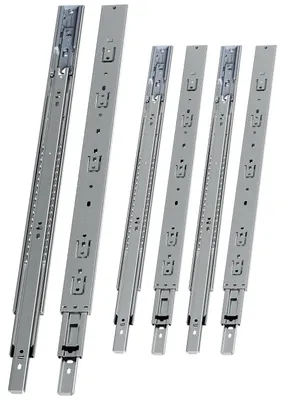 Produktbild von Eikuavons 3 Paar Schubladenschienen 600 mm mit Dämpfung, Vollauszug 3-teilig, leise kugelgelagerte Auszüge für Möbel und Schubladen