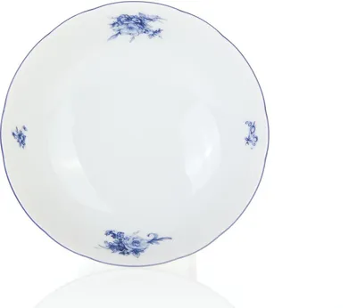 Produktbild von Thun 1794 Kompottschale, Tschechisches Porzellan, Rose, 16 cm, blaue Rose, Thun