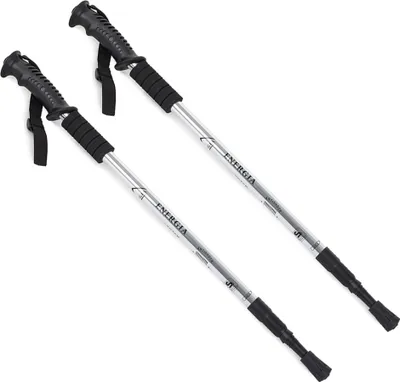 Produktbild von 2x Nordic Walking Teleskop Wanderstöcke Antischock Trecking Stock 64-135 cm Alu